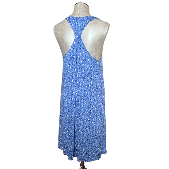 Ellen Tracy Women’s Racerback sleeveless dress ruffle front size Large - Picture 1 of 13